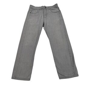 Southpole Straight Leg Jeans Mens 34x30 Gray Faded Y2k 90 Streetwear Denim Skate